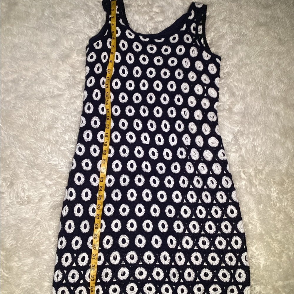 Boden Elana Blue and White Crochet Dress size 8 - Picture 11 of 12
